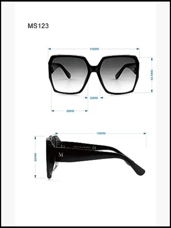 Square Sunglasses with UV400 Protection
